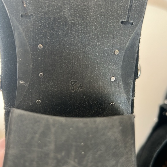 Sam Edelman black suede silver studded ankle boot. Sz 8.5 - Picture 8 of 9